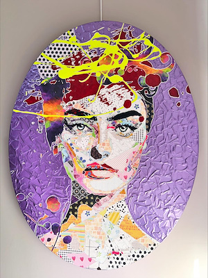 Pınar Du imzalı tablo — Karışık Teknik, 87×67 cm, 60.000 TL müzayede satışı