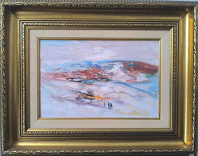 Nuri Kemal Topçu imzalı tablo — Yağlı Boya, 27×30 cm, 2.000 TL müzayede satışı