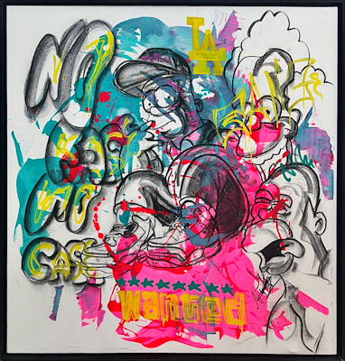Ali Topaloğlu imzalı tablo — Karışık Teknik, 120×120 cm, 15.000 TL müzayede satışı