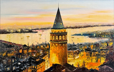 Mustafa Orhan imzalı tablo — Yağlı Boya, 110×70 cm, 8.000 TL müzayede satışı