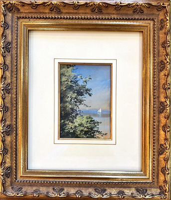 Hoca Ali Rıza imzalı tablo — Karışık Teknik, 17×12 cm, 150.000 TL müzayede satışı