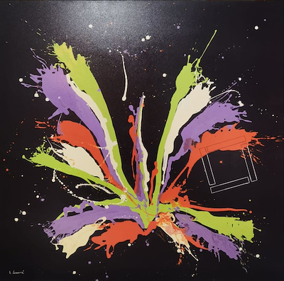 Tanju Demirci imzalı tablo — Yağlı Boya, 150×150 cm, 70.000 TL müzayede satışı