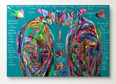 Ergin İnan imzalı tablo — Yağlı Boya, 100×150 cm, 1.210.000 TL müzayede satışı
