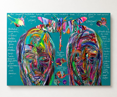Ergin İnan imzalı tablo — Yağlı Boya, 100×150 cm, 1.200.000 TL müzayede satışı