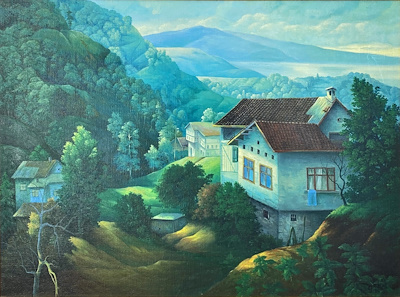 Cemil Başo imzalı tablo — Yağlı Boya, 60×80 cm, 3.000 TL müzayede satışı