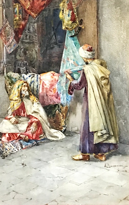 Enea Bonanni imzalı tablo — Sulu Boya, 54×37 cm, 20.000 TL müzayede satışı
