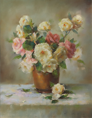 Mehmet Necefzade imzalı tablo — Pastel Boya, 65×50 cm, 2.000 TL müzayede satışı