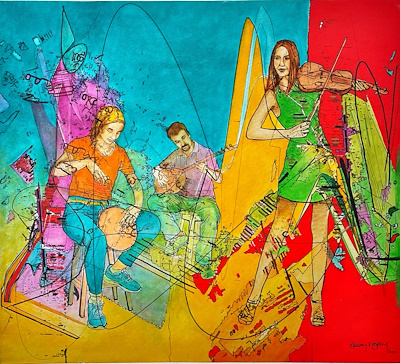 Erkin Keskin imzalı tablo — Akrilik Boya, 80×90 cm, 2.500 TL müzayede satışı
