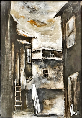 Rasin Arsebük imzalı tablo — Karışık Teknik, 70×50 cm, 1.600 TL müzayede satışı