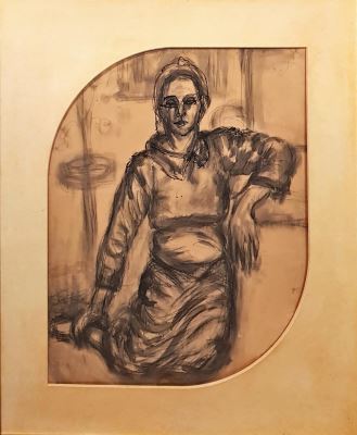 Fahrelnisa Zeid imzalı tablo — 50×40 cm, 21.000 TL müzayede satışı