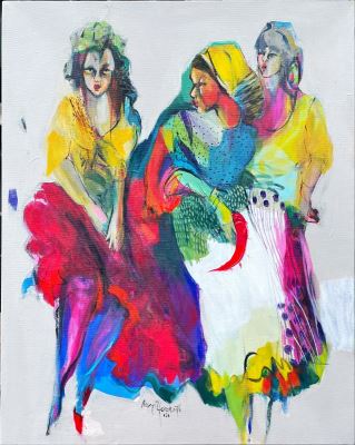 Nurgül Ferahoğlu imzalı tablo — Yağlı Boya, 60×50 cm, 2.250 TL müzayede satışı