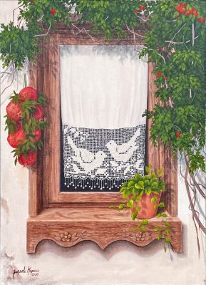 Günseli Kapucu imzalı tablo — Yağlı Boya, 40×30 cm, 1.500 TL müzayede satışı