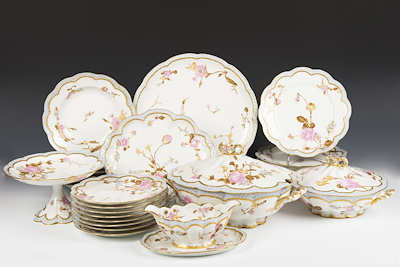 Fransız 19.yüzyıl Haviland Limoges imalat damgalı J.C. Varian
