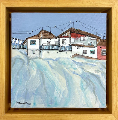 İmren Erşen imzalı tablo — Yağlı Boya, 15×15 cm, 3.500 TL müzayede satışı