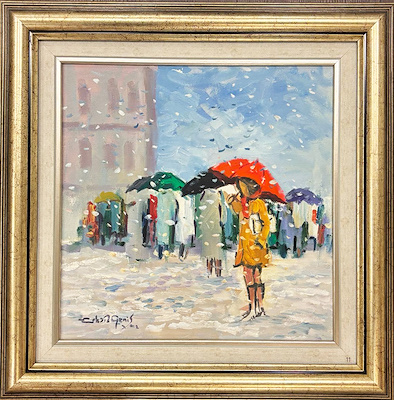 Erkan Geniş imzalı tablo — Yağlı Boya, 29×29 cm, 3.000 TL müzayede satışı
