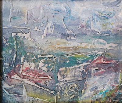 Hasan Kavruk imzalı tablo — Karışık Teknik, 23×28 cm, 22.000 TL müzayede satışı