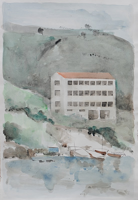 Muhammer Durmuş imzalı tablo — Sulu Boya, 51×36 cm, 5.500 TL müzayede satışı