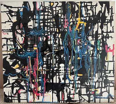 Maide Bulak imzalı tablo — Karışık Teknik, 45×50 cm, 5.500 TL müzayede satışı