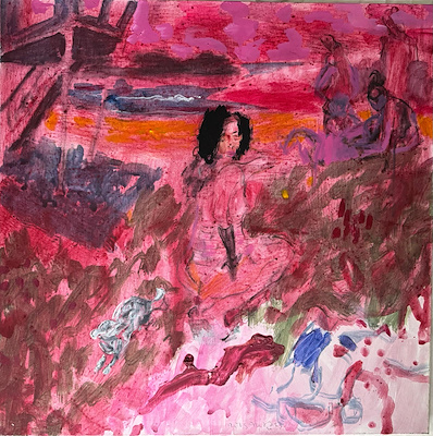 Adil Salih imzalı tablo — Yağlı Boya, 65×65 cm, 10.000 TL müzayede satışı