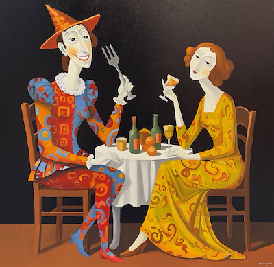 Yaren Manas imzalı tablo — Yağlı Boya, 80×80 cm, 65.000 TL müzayede satışı