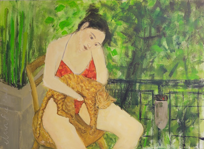Ekin Su Koç imzalı tablo — Yağlı Boya, 70×100 cm, 12.000 TL müzayede satışı