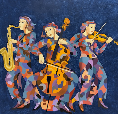 Yaren Manas imzalı tablo — Yağlı Boya, 80×80 cm, 65.000 TL müzayede satışı