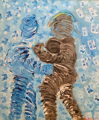 Güzel Bakır imzalı tablo — Akrilik Boya, 110×90 cm, 5.000 TL müzayede satışı