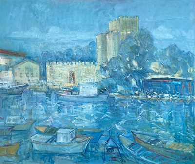 Ümmet Karaca imzalı tablo — Yağlı Boya, 130×160 cm, 75.000 TL müzayede satışı