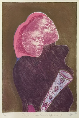 Hale Sontaş imzalı tablo — Serigrafi, 41×46 cm, 14.000 TL müzayede satışı