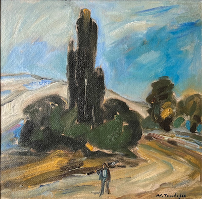 Nihat Tandoğan imzalı tablo — Yağlı Boya, 29×30 cm, 25.000 TL müzayede satışı