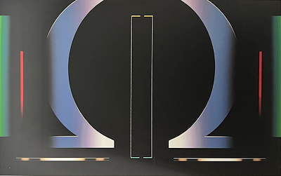 Haluk Özden imzalı tablo — Serigrafi, 60×100 cm, 10.000 TL müzayede satışı