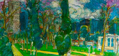 Murat Mizrahi imzalı tablo — Yağlı Boya, 47×98 cm, 80.000 TL müzayede satışı
