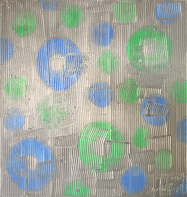Nuri Battal imzalı tablo — Yağlı Boya, 100×100 cm, 16.000 TL müzayede satışı