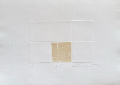 Cemile Kaptan imzalı tablo — Gravür, 35×50 cm, 750 TL müzayede satışı