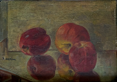 J. Ostrova imzalı tablo — Yağlı Boya, 22×32 cm, 4.000 TL müzayede satışı
