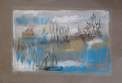 Muhammer Durmuş imzalı tablo — Pastel Boya, 32×50 cm, 8.500 TL müzayede satışı