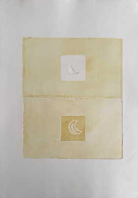 Cemile Kaptan imzalı tablo — Gravür, 50×35 cm, 850 TL müzayede satışı