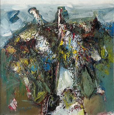 Lütfü Cülcül imzalı tablo — Yağlı Boya, 50×50 cm, 42.000 TL müzayede satışı