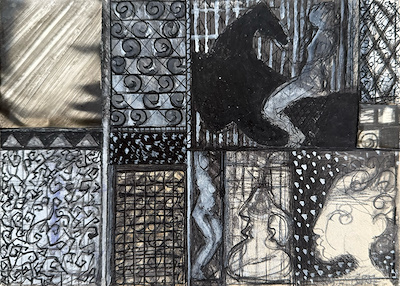 Ruth Hillebrand Dane imzalı tablo — Karışık Teknik, 16×23 cm, 2.500 TL müzayede satışı