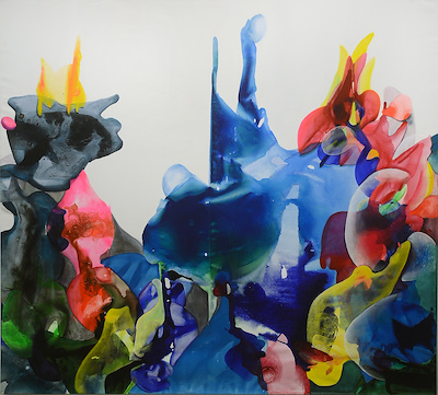 Gülten İmamoğlu imzalı tablo — Akrilik Boya, 200×220 cm, 75.000 TL müzayede satışı