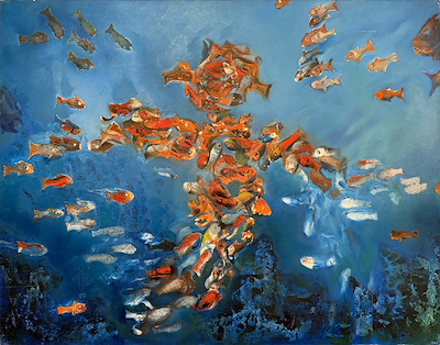 Ümit Yiğit imzalı tablo — Akrilik Boya, 100×130 cm, 20.000 TL müzayede satışı