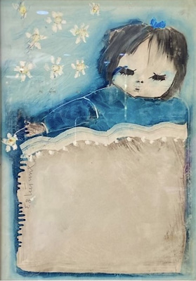 Tuncay Betil imzalı tablo — Karışık Teknik, 34×24 cm, 19.000 TL müzayede satışı