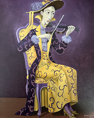 Yaren Manas imzalı tablo — Yağlı Boya, 50×40 cm, 37.500 TL müzayede satışı