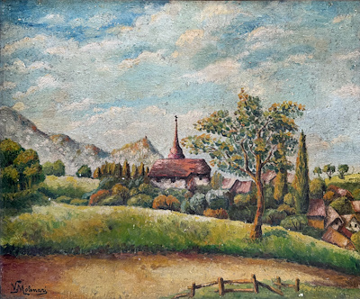 V. Molinari imzalı tablo — Yağlı Boya, 40×50 cm, 1.500 TL müzayede satışı
