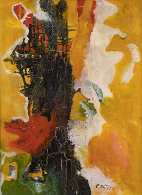 Erdoğan Değer imzalı tablo — Yağlı Boya, 69×49.5 cm, 3.500 TL müzayede satışı