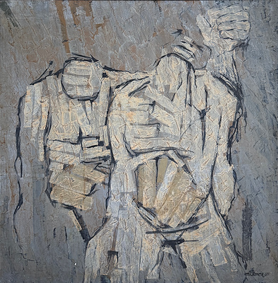 Gürol Sözen imzalı tablo — Yağlı Boya, 74×74 cm, 70.000 TL müzayede satışı