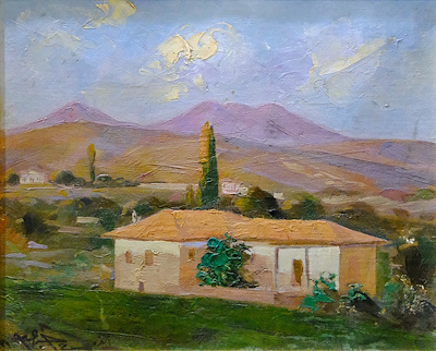 Hayri Çizel imzalı tablo — Yağlı Boya, 21×28 cm, 100.000 TL müzayede satışı