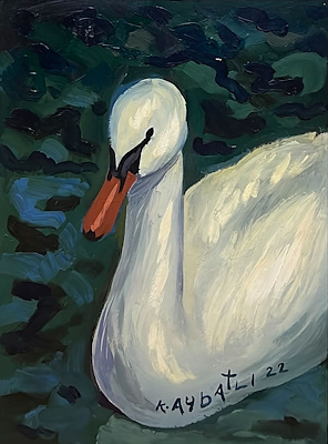 Kayhan Aybatlı imzalı tablo — Yağlı Boya, 39×30 cm, 4.500 TL müzayede satışı