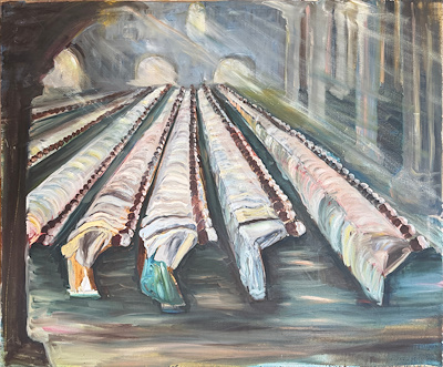 Dinçer Erimez imzalı tablo — Yağlı Boya, 107×127 cm, 4.000 TL müzayede satışı