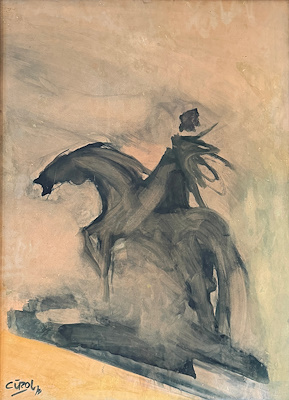 Gürol Sözen imzalı tablo — 67×47 cm, 15.000 TL müzayede satışı
